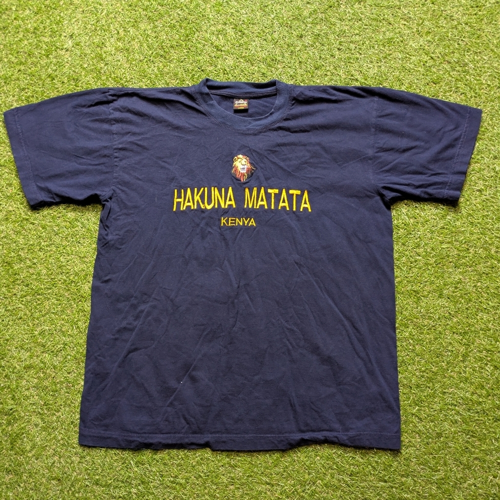 Vintage Kenya Hakuna Matata Disney Inspired Destination T-Shirt Size Large